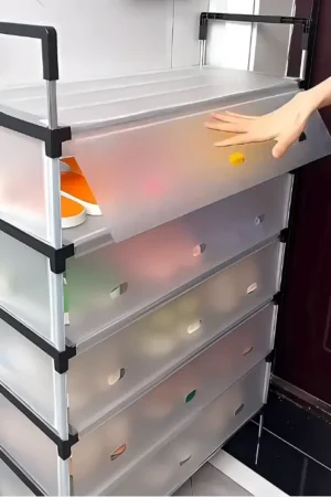 🗄️ Stackable Plastic Storage Drawer Organizer – Multi-Layer Space-Saving Cabinet for Home & Office ✨