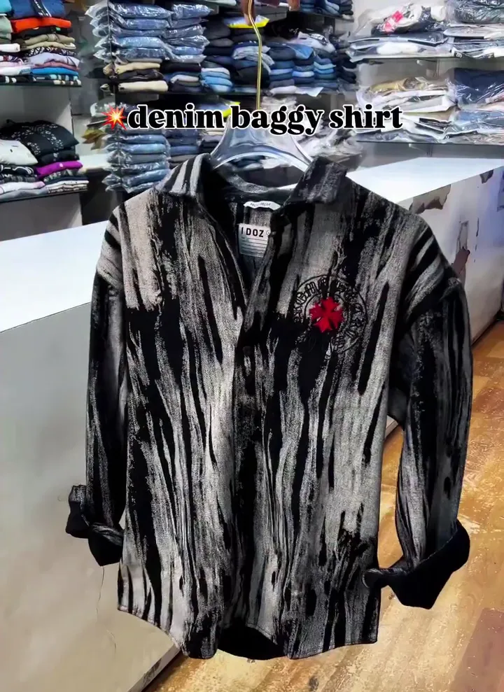 Men’s Premium Multicolour Artistic Textured Shirt