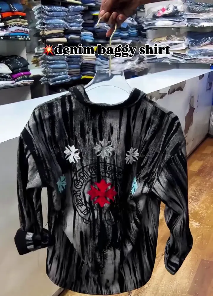 Men’s Premium Multicolour Artistic Textured Shirt - Image 6