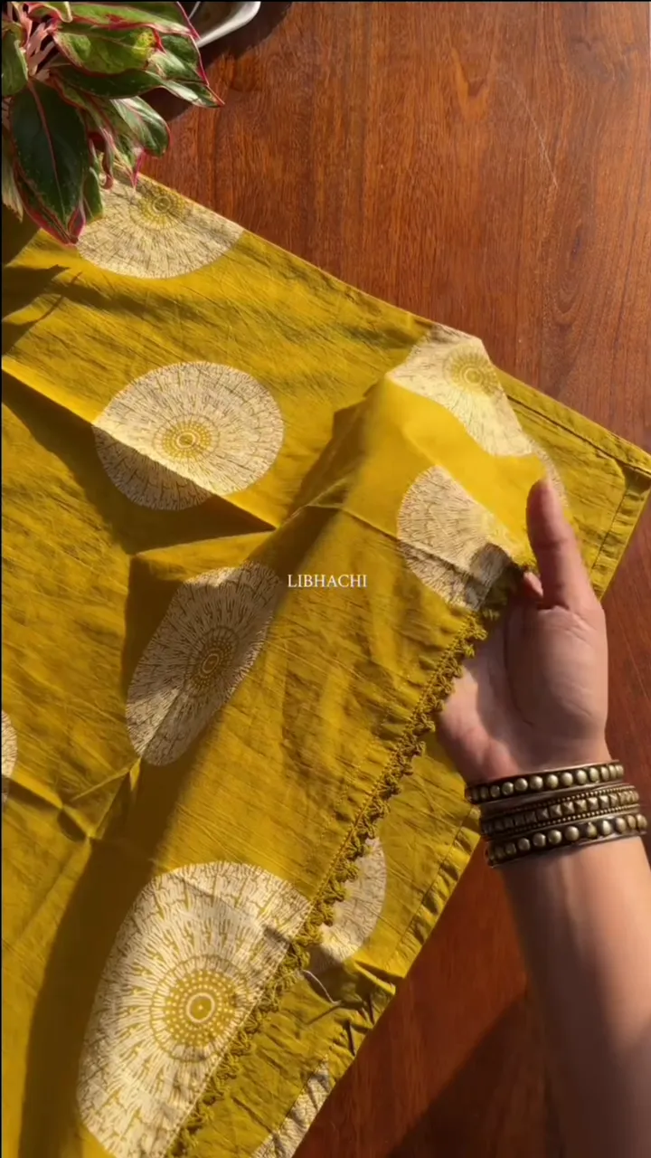 Premium Cotton Suit Set – Yellow - Image 4
