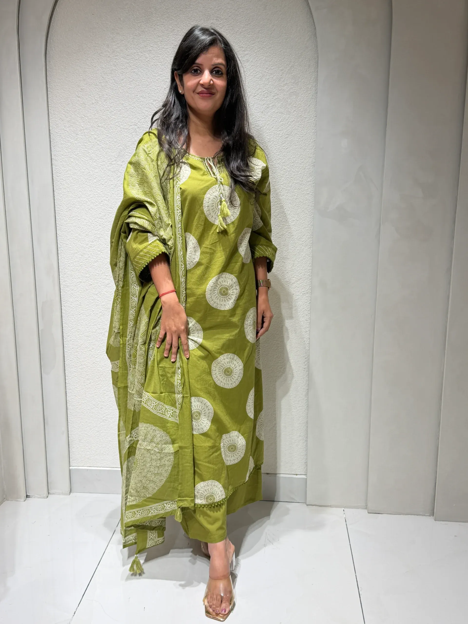 Premium Cotton Suit Set – Green - Image 7